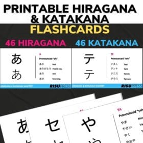 Printable Hiragana & Katakana Flashcards - Risu Press
